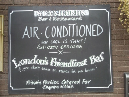 London's friendliest bar